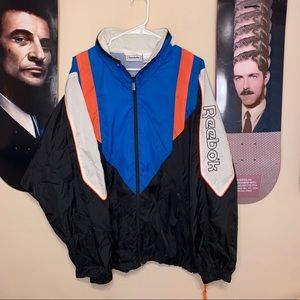 Vintage 90s Reebok Track Jacket w/Removable Hood